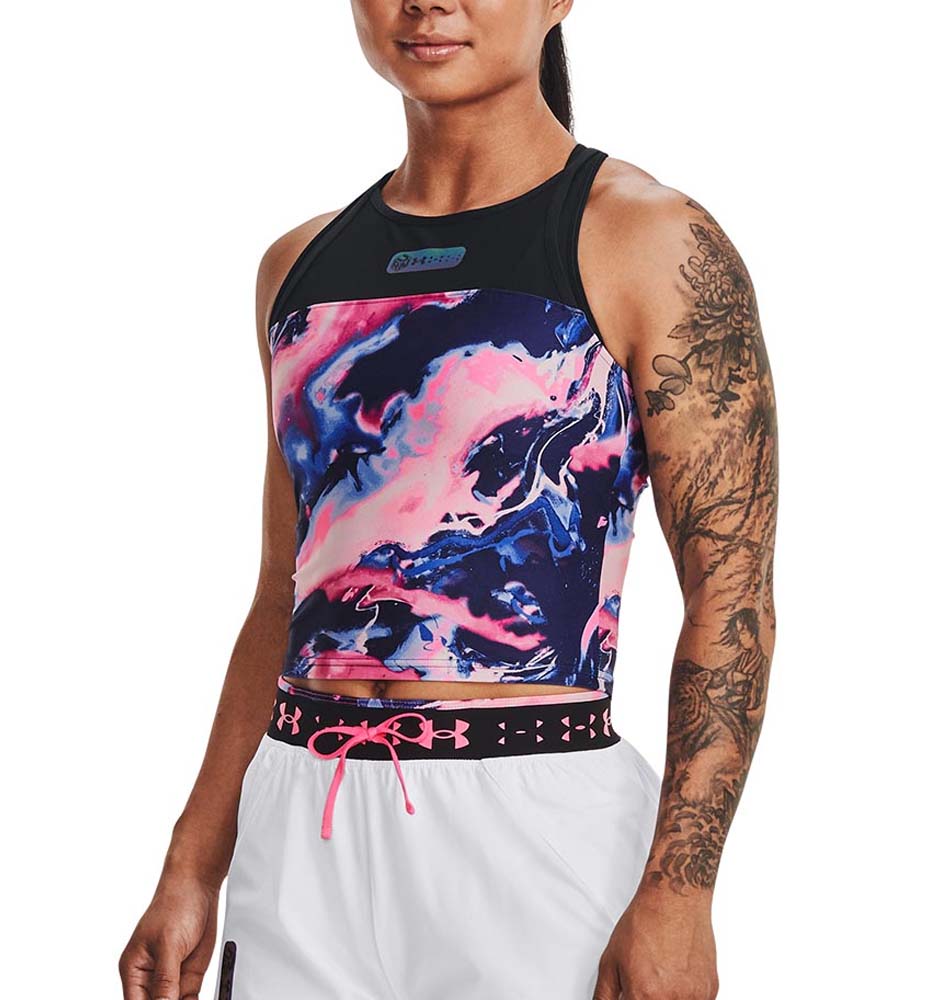 Camiseta Tirantes Running_Mujer_UNDER ARMOUR Run Anywhere Crop Tank