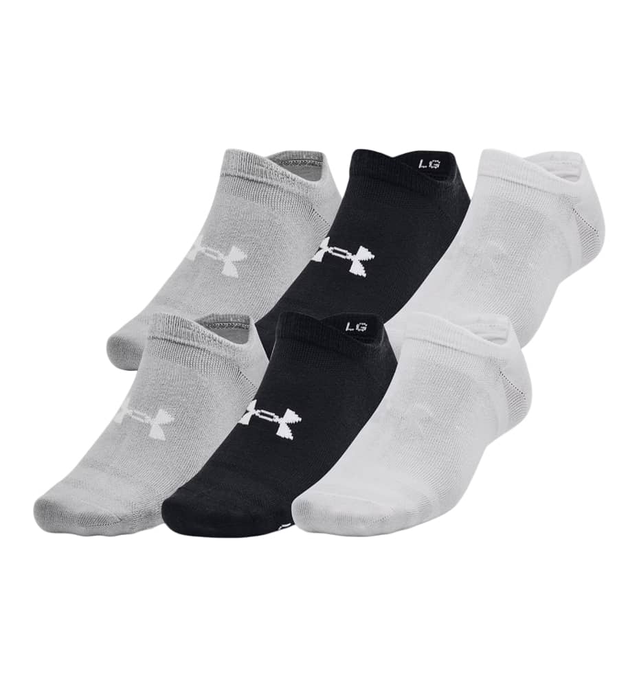 Fitness_Unisex_UNDER ARMOR Ua Essential No Show Socks 6pk