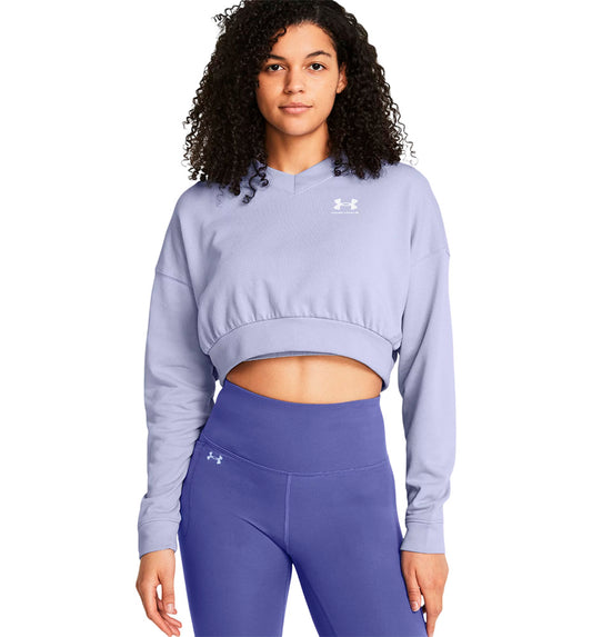 Sudadera Fitness_Mujer_UNDER ARMOUR Ua Rival Terry Os Crop Crw