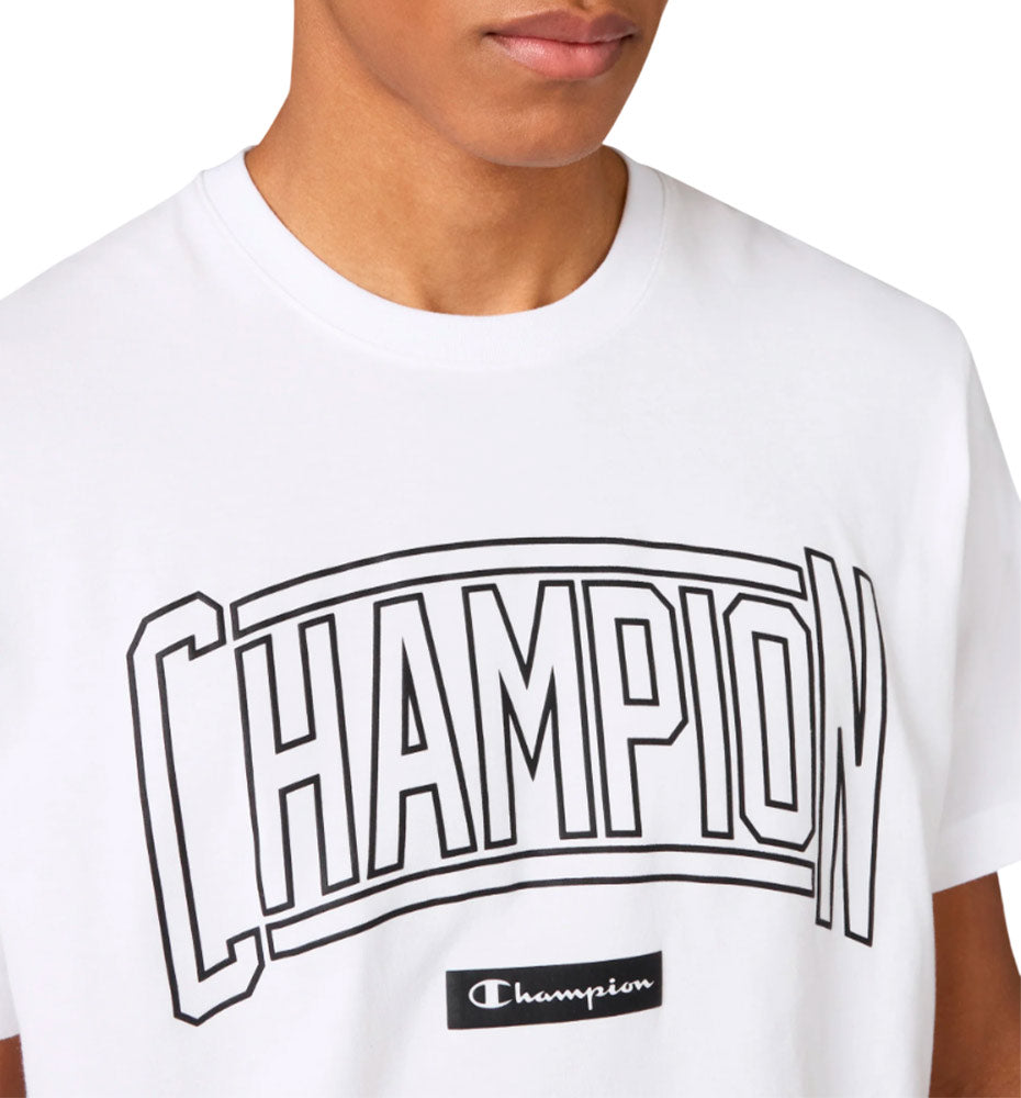 Champion Logo Puff Print Honeydew Casual T-shirt