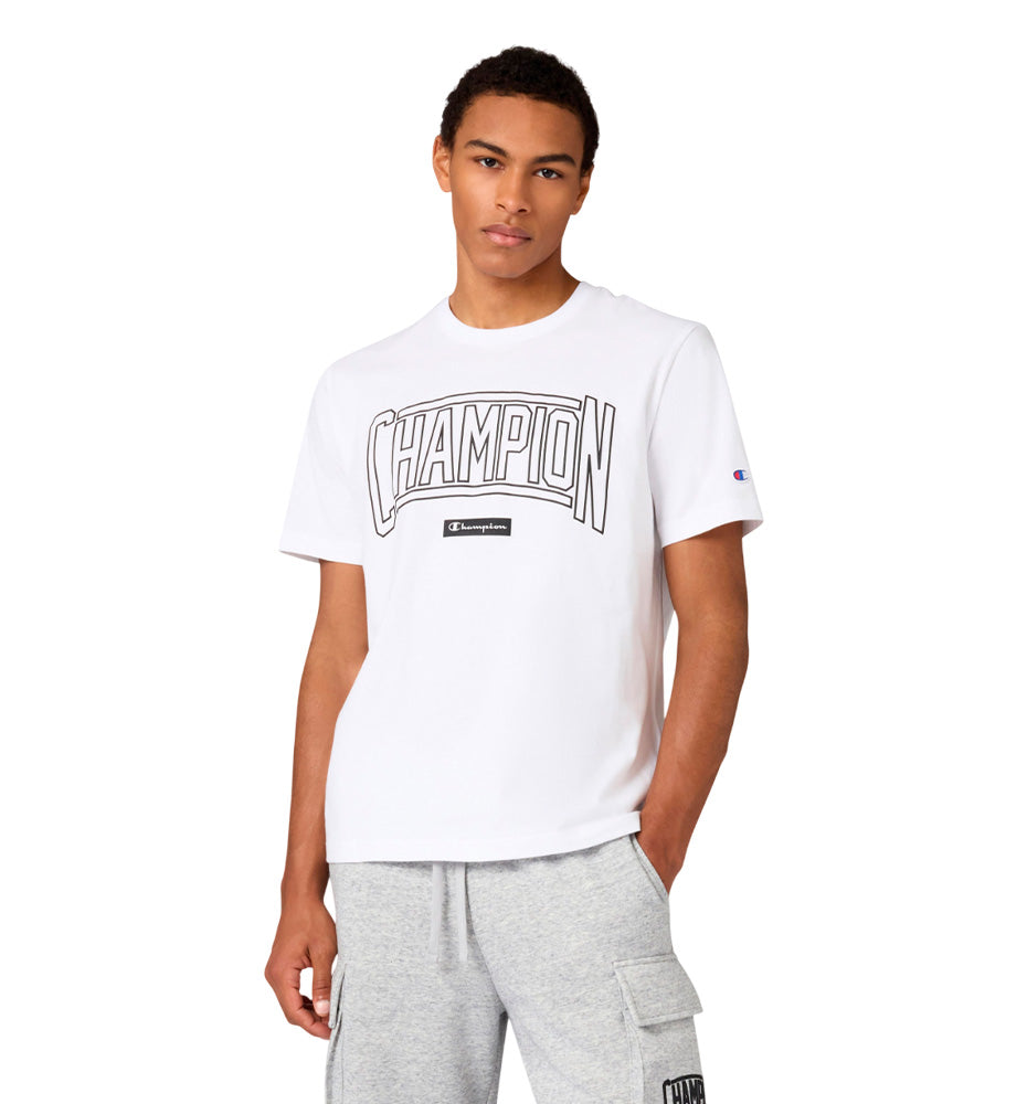 Champion Logo Puff Print Honeydew Casual T-shirt