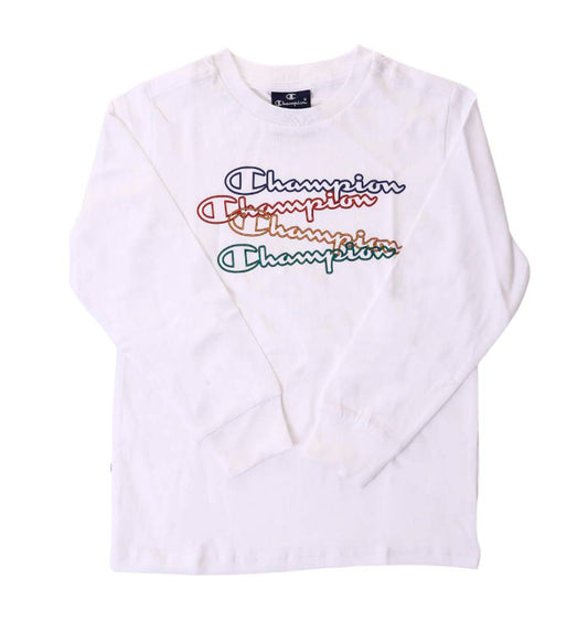 T-shirt M/l Casual_Child_CHAMPION Long Sleeve Round Neck T-shirt