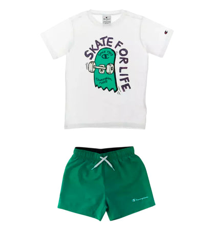 Conjunto - Camiseta y Pantalón Corto Casual Champion
