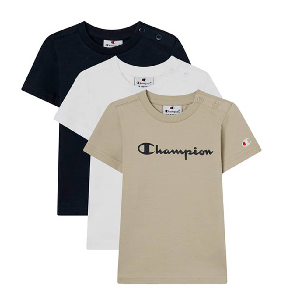 Casual T-Shirt_Boy_CHAMPION 3 Pack Ss Tee