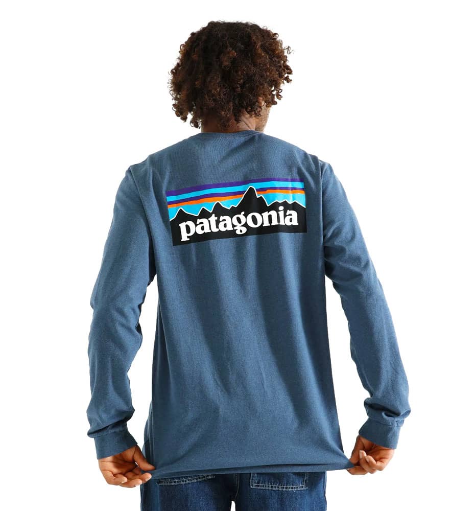 T-shirt M/l Outdoor_Men_PATAGONIA L/s P-6 Logo Responsibili-tee