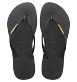 Havaianas Hav Slim Metallic Logo Bath Flip-Flops