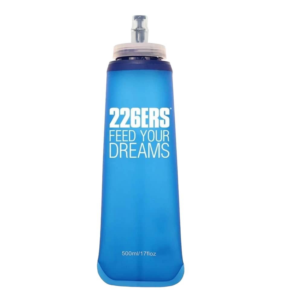 Botellas Running_Unisex_226ERS Soft Flask Wide Blue 500 Ml