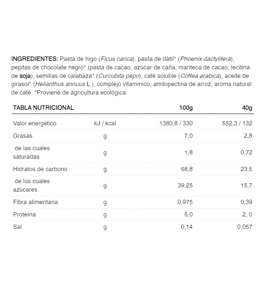 Recuperación Running_Unisex_226ERS Race Day Bar Choco Bits 40gr Cof