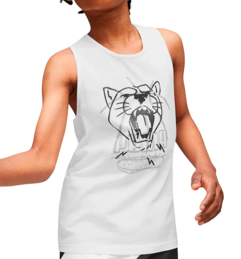 Camiseta De Tirantes Casual_Niño_PUMA Basketball Tank B