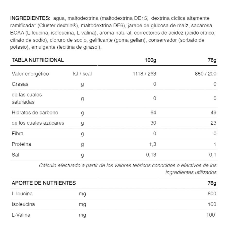 Recuperación Running_Unisex_226ERS High Energy Gel Bcaa´s Orange 24