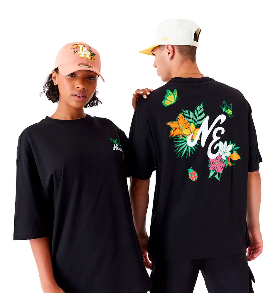 T-shirt M/c Casual_Unisex_NEW ERA Ne Floral Grphc Os Tee Newera