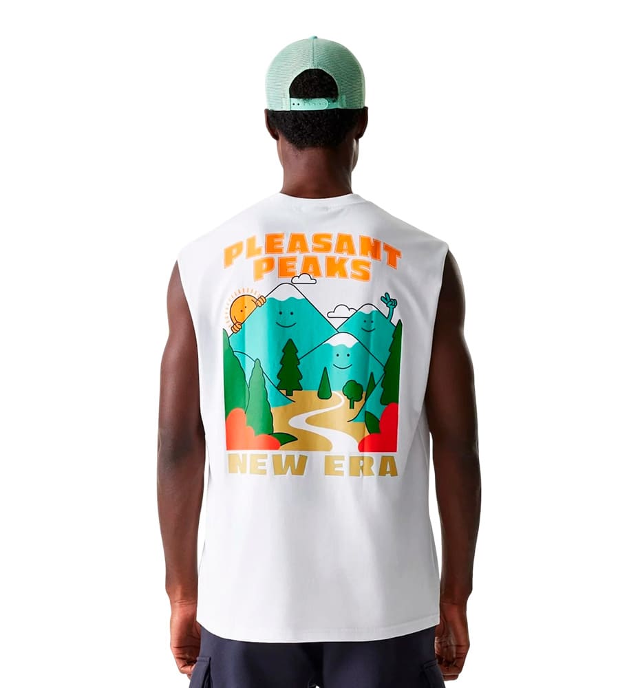 Camiseta Sin Mangas Casual_Hombre_NEW ERA Ne Outdoor Grphc Slvlss Tee Nw