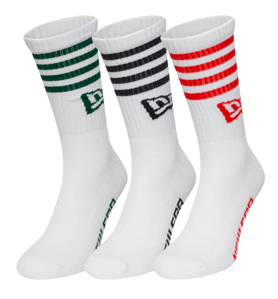 Calcetines Casual New Era Ne Stripe Sock 3pk Newera