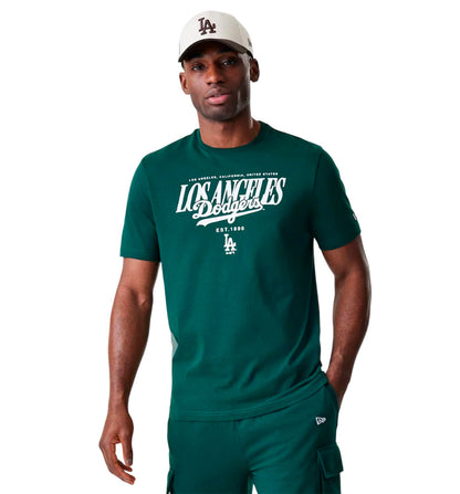 Camiseta Casual_Hombre_NEW ERA Mlb Reg Script Graphic LA Dodgers