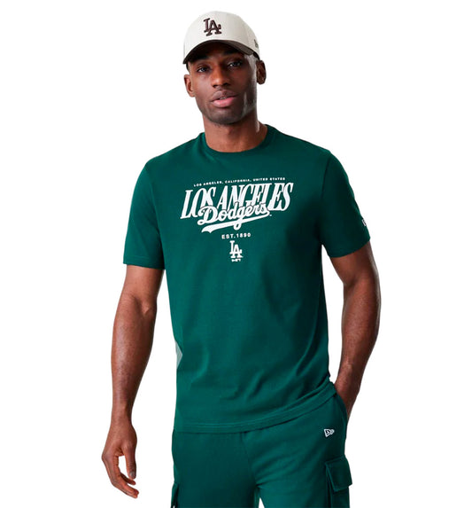 Camiseta Casual_Hombre_NEW ERA Mlb Reg Script Graphic LA Dodgers