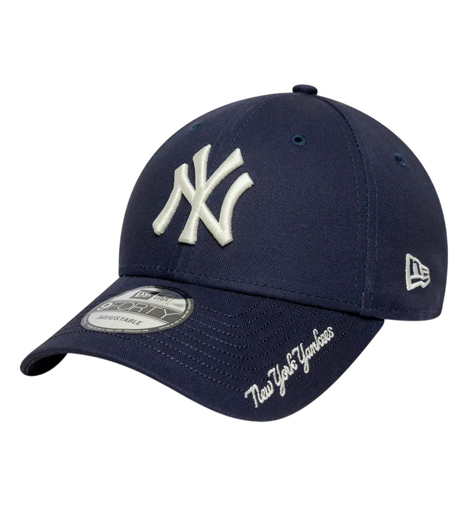 Men's Casual Cap_NEW ERA Visor Script 9FORTY NY Yankees