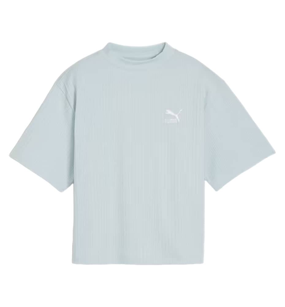 T-shirt M/c Casual_Women_PUMA Classics Ribbed Relaxed Mock