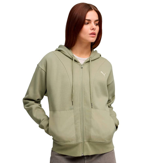 Casual Jacket_Women_PUMA Her Relaxed Full-zip Hoodie Fl