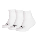 Puma Kids Plain Quarter 3p Casual Socks