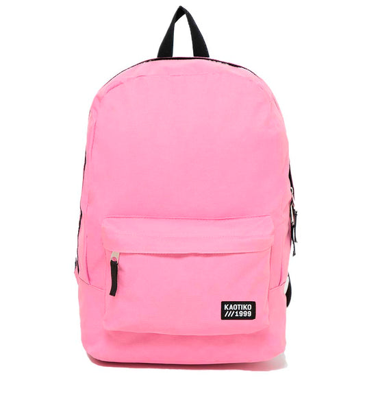 Casual_Unisex_KAOTIKO Pink Backpack