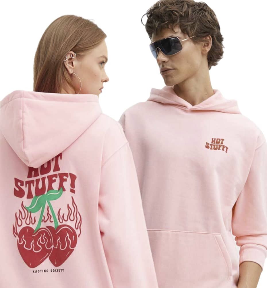 Hoodie Sudadera Capucha Casual_Mujer_KAOTIKO Sud Cap Hot Stuff Flamingo