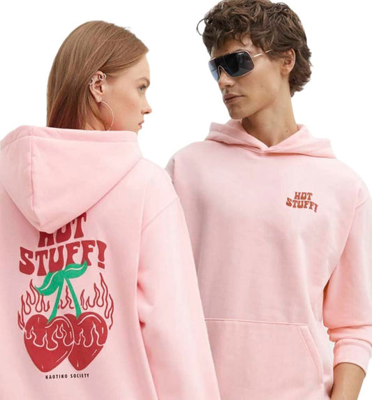 Hoodie Sudadera Capucha Casual_Mujer_KAOTIKO Sud Cap Hot Stuff Flamingo