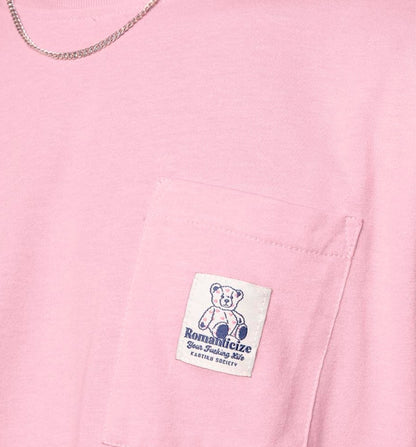 Camiseta M/c Casual_Unisex_KAOTIKO M/c Pocket Loving Bear Gum