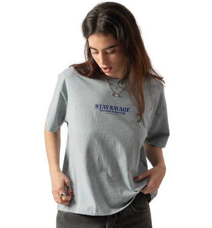 Camiseta M/c Casual_Mujer_KAOTIKO Washed Stay Savage