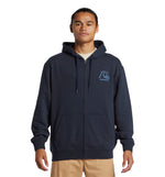 Quiksilver Graphic Zip Hoodie Casual Sweatshirt