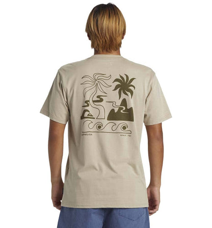 Camiseta M/c Casual_Hombre_QUIKSILVER Tropical Breeze Mor