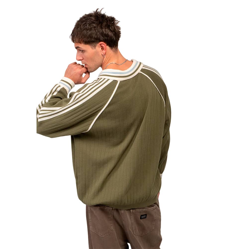 Polo Casual Unisex Kaotiko Retro Sport Society Army