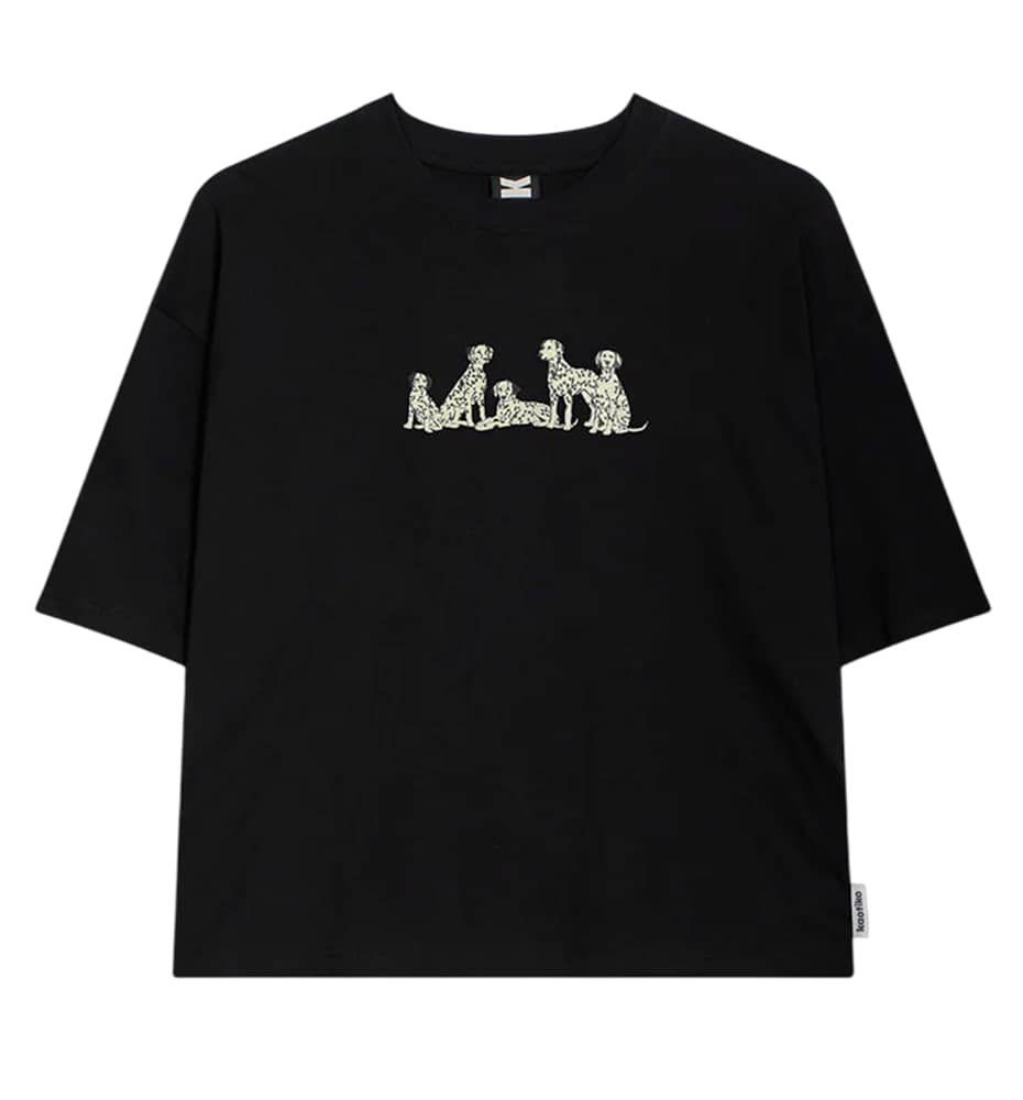 Camiseta Casual_Mujer_KAOTIKO Cropped Dalmatas