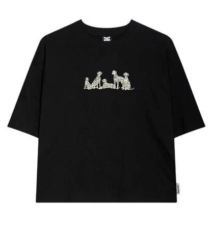 Camiseta Casual_Mujer_KAOTIKO Cropped Dalmatas