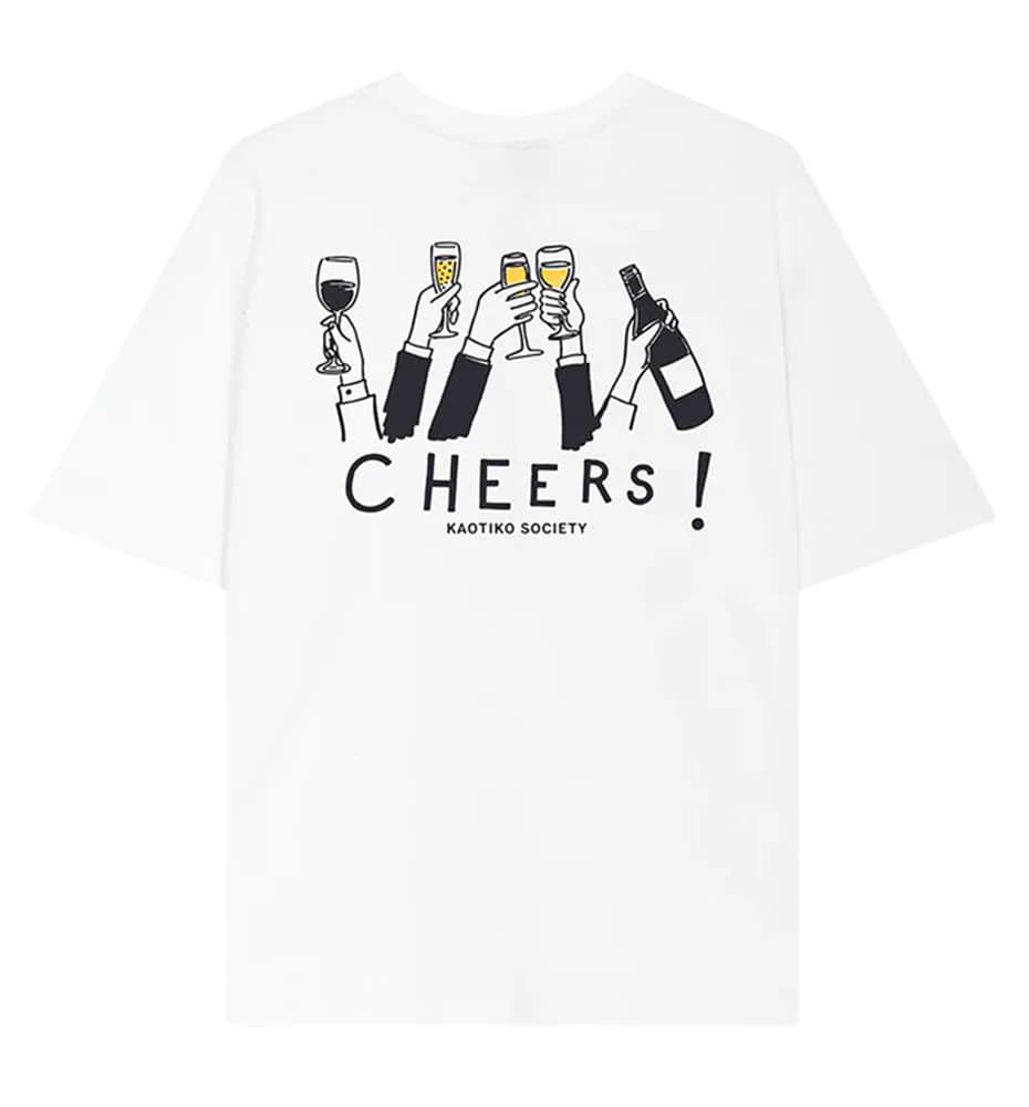 T-shirt M/c Casual_Unisex_KAOTIKO M/c Cheers Organic Cotton