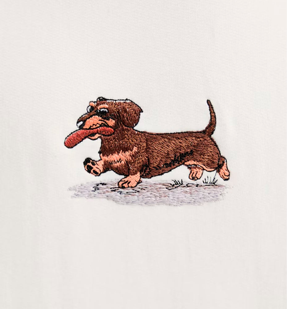 Sudadera Casual Kaotiko Crew Washed Dachshund