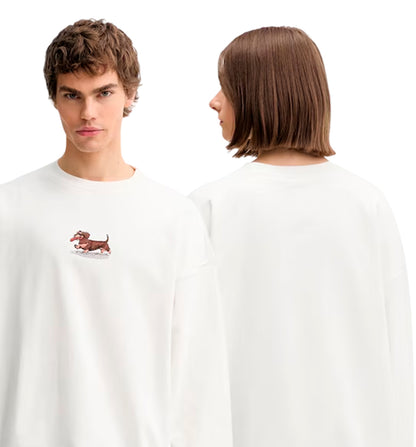 Sudadera Casual_Unisex_KAOTIKO Crew Washed Dachshund