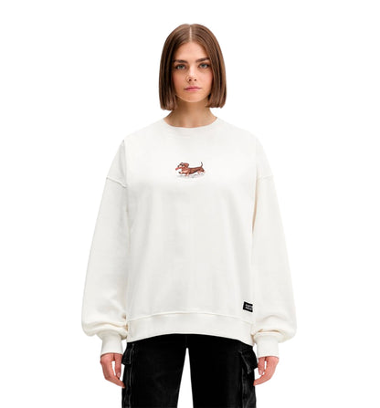 Sudadera Casual_Unisex_KAOTIKO Crew Washed Dachshund