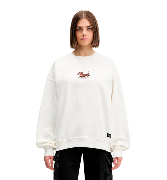 Sudadera Casual_Unisex_KAOTIKO Crew Washed Dachshund
