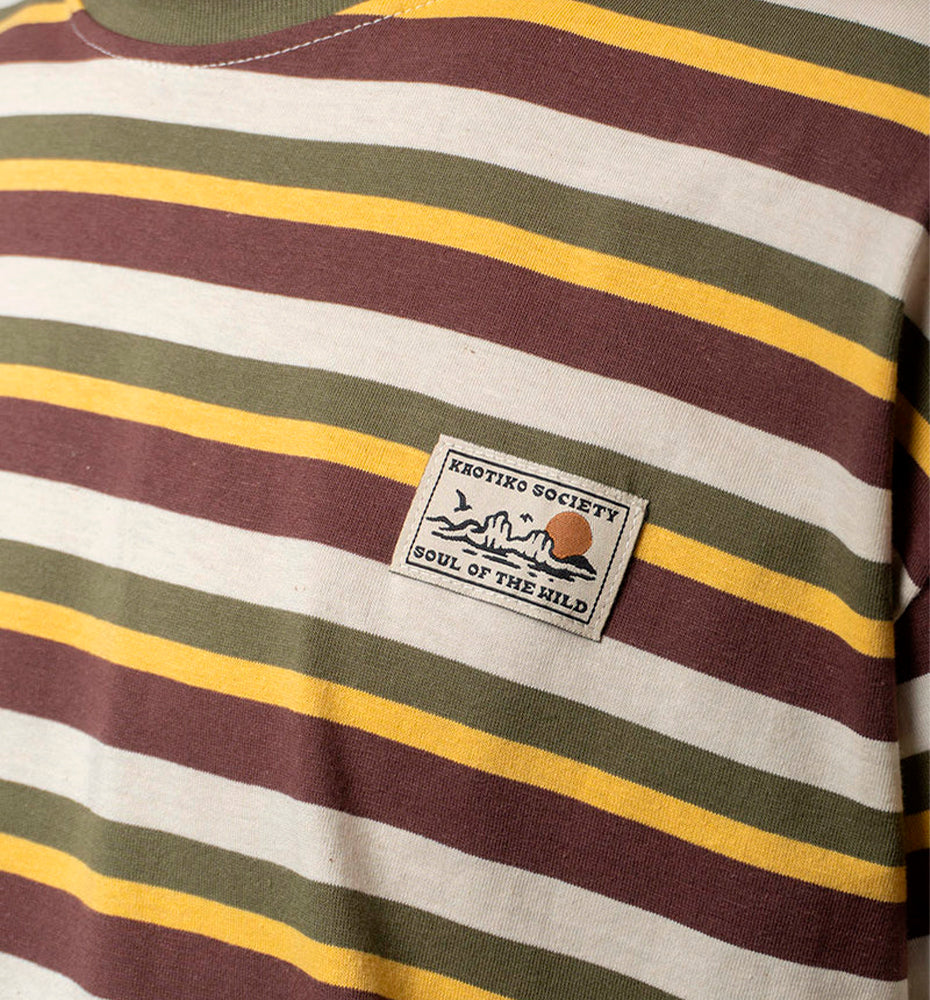 Camiseta Casual_Unisex_KAOTIKO Western Stripes