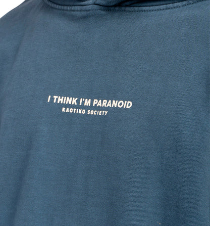 Sudadera Capucha Casual_Unisex_KAOTIKO Washed I´m Paranoid