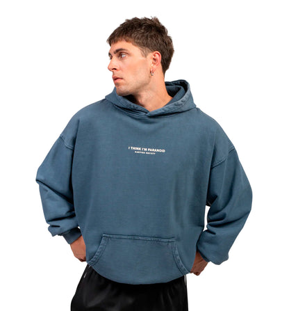 Sudadera Capucha Casual_Unisex_KAOTIKO Washed I´m Paranoid