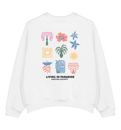 Sudadera Casual Kaotiko Crew Paradise Organic Cotton