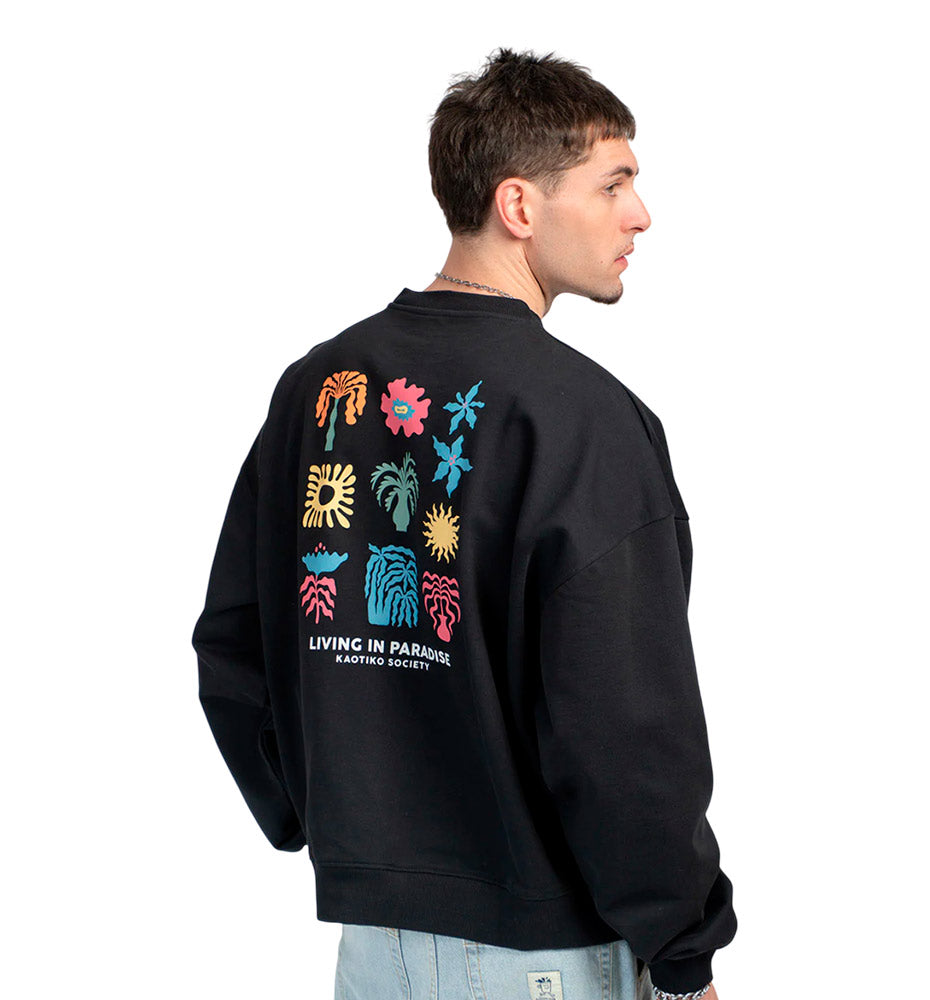 Sudadera Casual Kaotiko Crew Virgin Paradise
