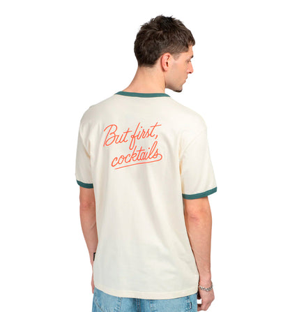 Camiseta Casual Kaotiko But First Cocktails