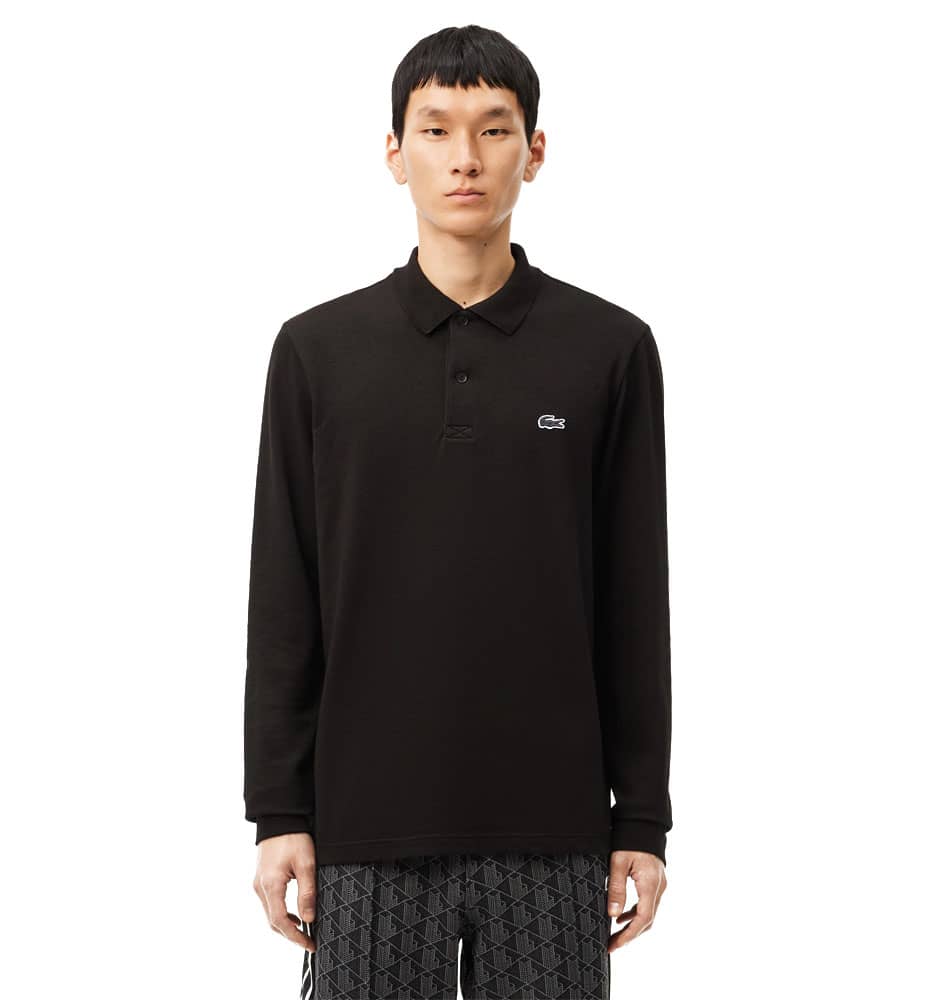 Polo Casual_Men_LACOSTE Long Sleeved Ribbed Collar Shirt