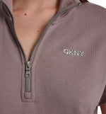 Dkny Casual Dress Logo Terry Metallic Bubble