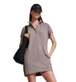 Dkny Casual Dress Logo Terry Metallic Bubble