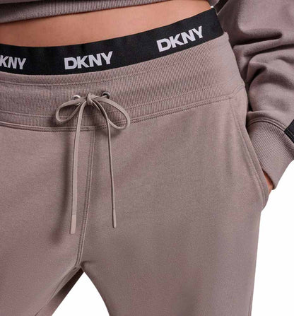 Pantalón Casual Dkny Cintura Alta con Logo Classic