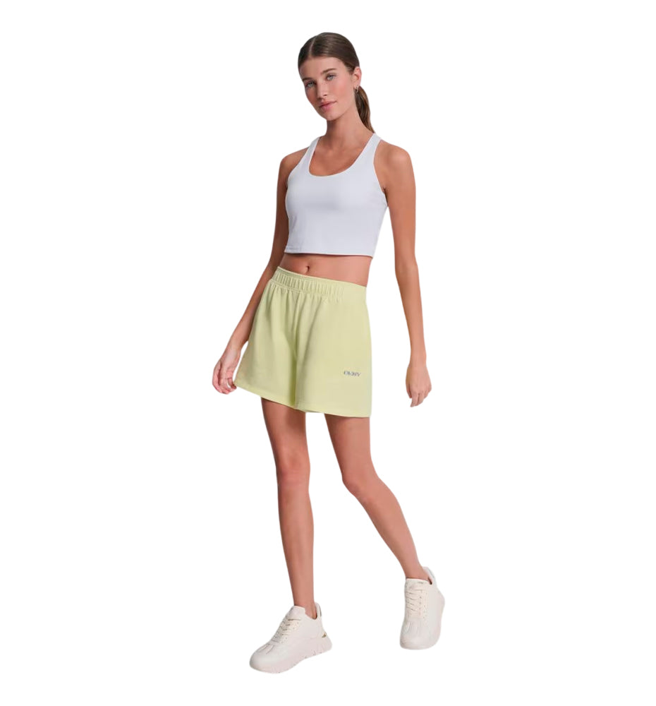 Short Casual DKNY Metallic Bubble Logo Smocked