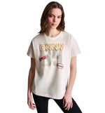 Camiseta Casual Dkny Sport Campus Patch Drop